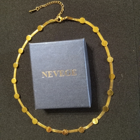 Elegant Gold Plated Statement Choker/Bracelet Snake Chain Extendable Hook Clasp - Picture 4 of 6